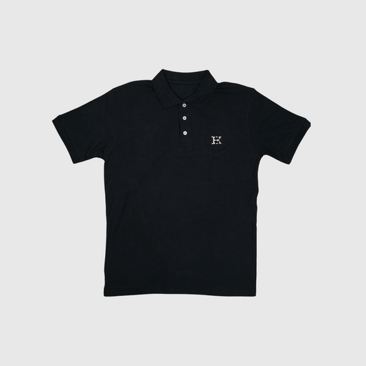 EK Logo Polo Tee Black