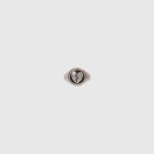 Heartbreaker Iced Ring Silver