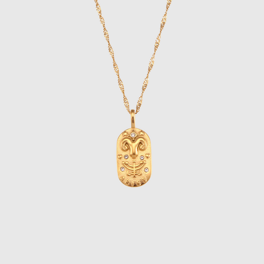 Horoscope Necklace Gold