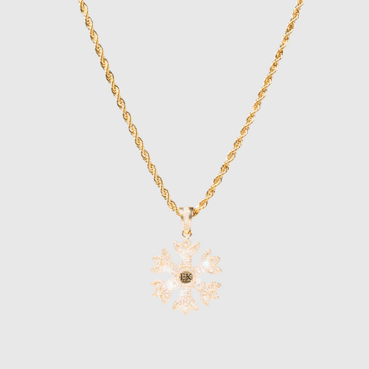 Icy Frost Necklace Gold