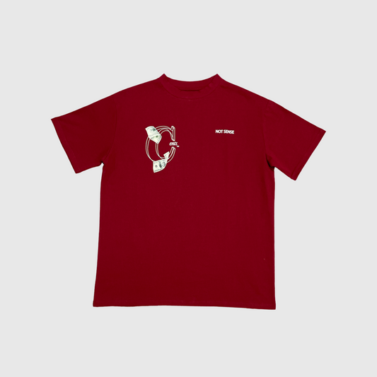 Making Cents Tee Red
