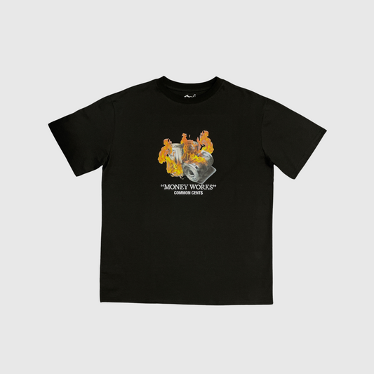 Money Works Tee Black