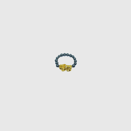 Pi Xiu Gemstone Ring Gold