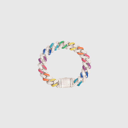 Rainbow Cuban Bracelet