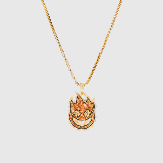 Spit Fire Necklace Gold