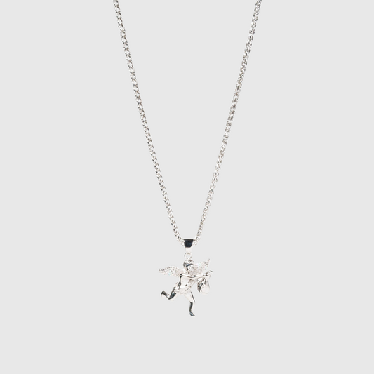 Lil Angel Necklace Silver