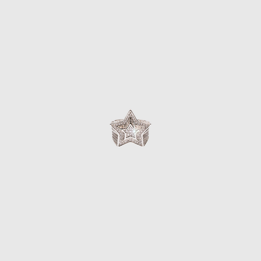 Double Star Ring Silver