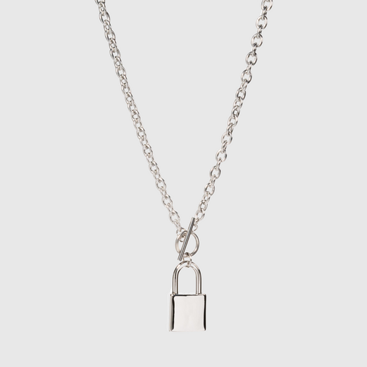 Lock Necklace Silver