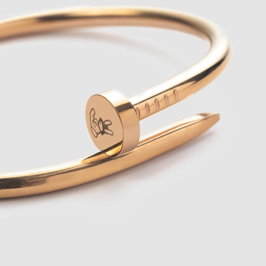 EK Nail Bracelet Rose Gold